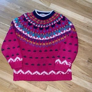 Vintage 90s Ivy Wear Stryta Fair Isle Knit sweater  Sz L